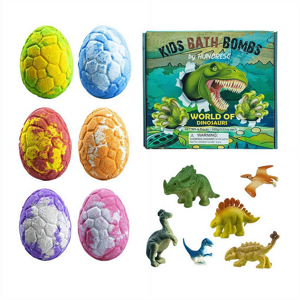 Kids Toys Dinosaur - 6 stuks Dinosaurus Ei Badbommetjes met