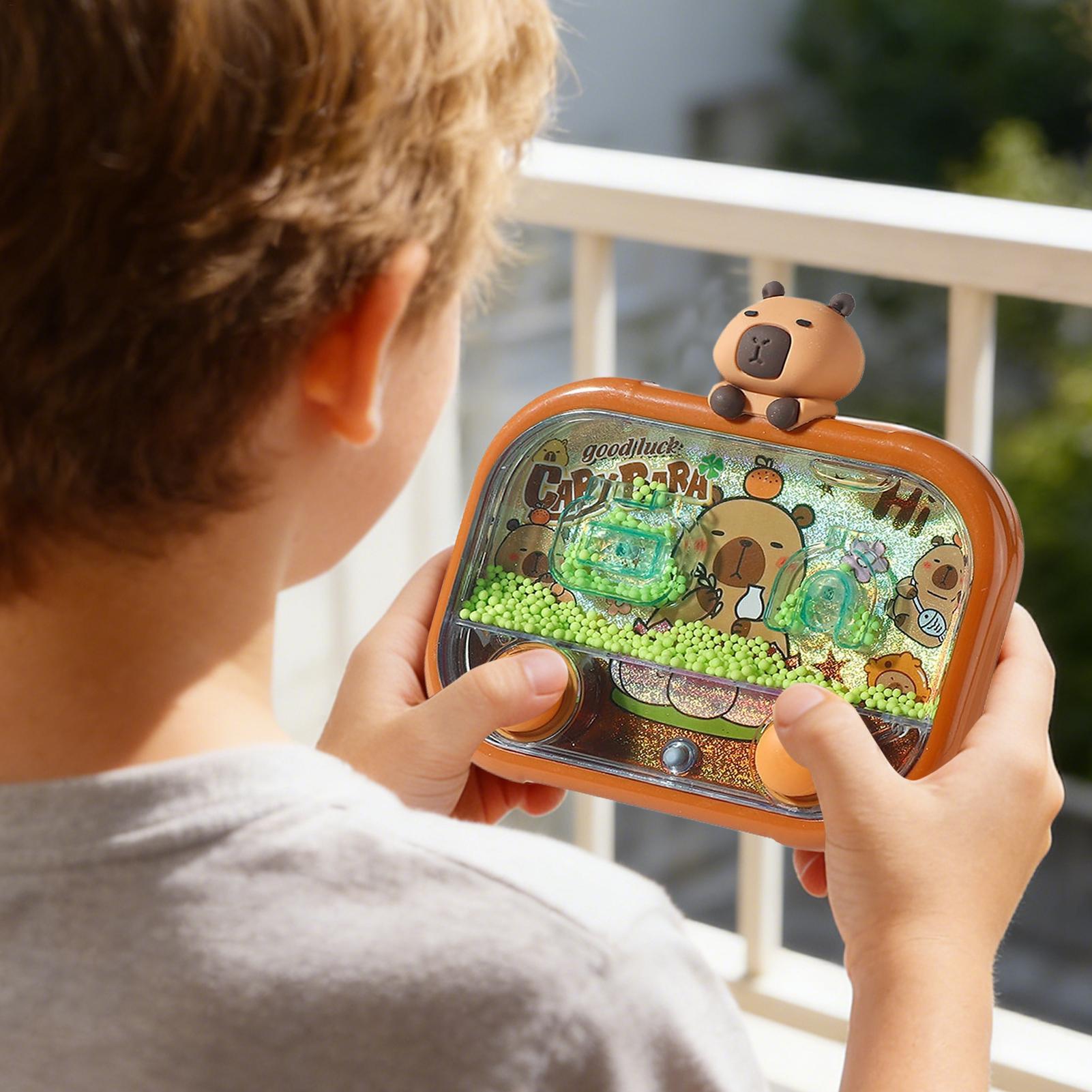 Kids Toys And Games - Capybara Handheld Waterspel met LED-licht, Dubbelknop