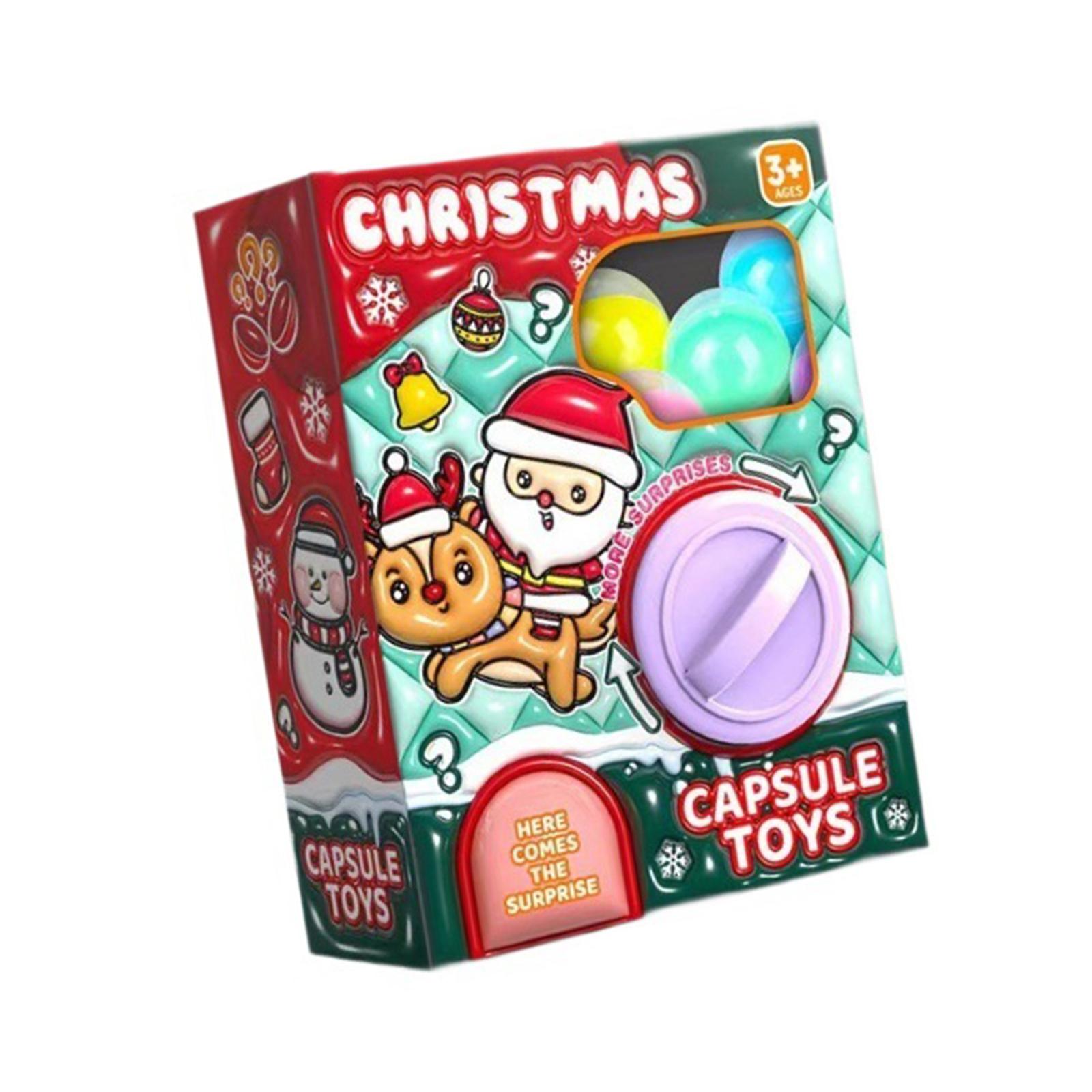 Kids Yard Toys - Ei-Twist-Machine Speelgoed Mini-Verkoopautomaat Kerst-Ei-Klauwmachine Kerst-Speelgoed-Verkoopautomaat voor