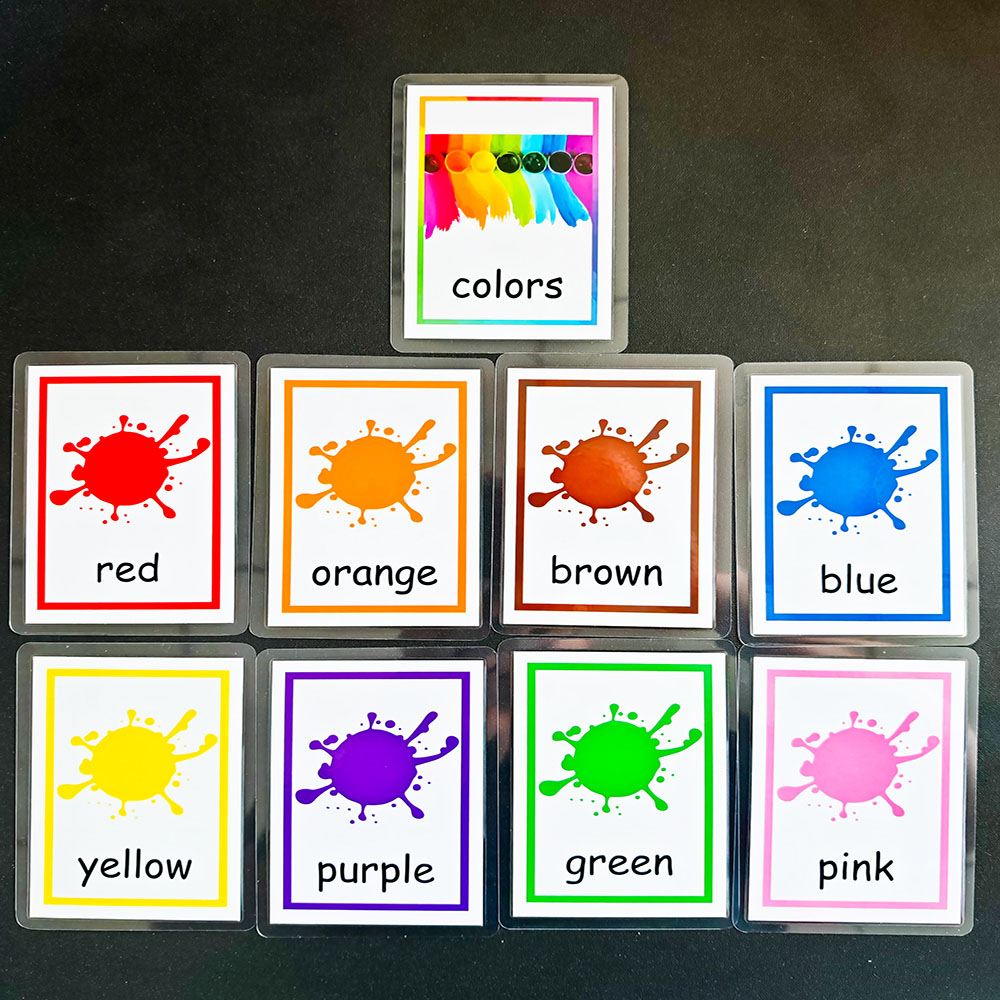 Educational Flash Card - Montessori Baby Leren Kaart Kleur Cognitie