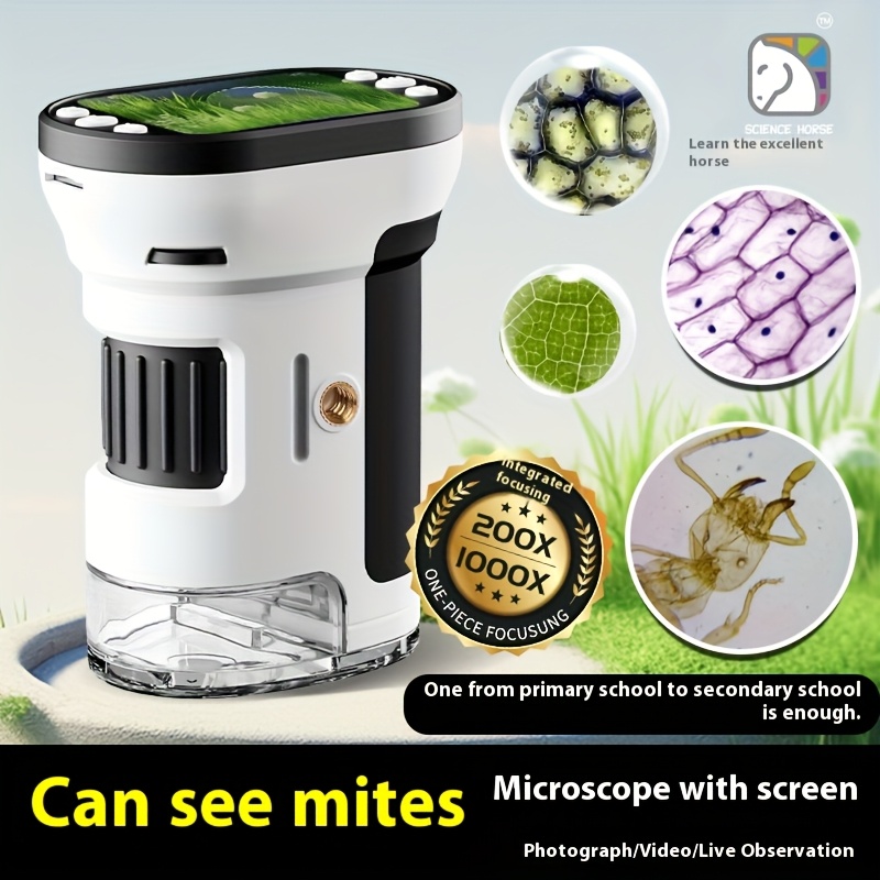 Microscope Kids Science - Kindermicroscoop Biologische Kit 1000x Vergroting 200
