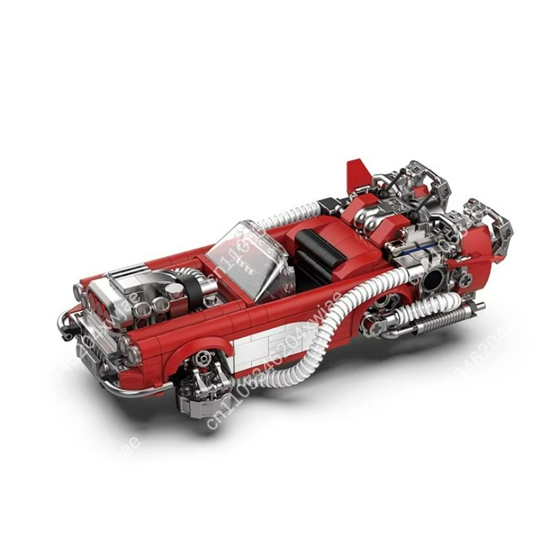Kids Toys Blocks - Bouwstenen Back to the Future filmautomodelbouwset,