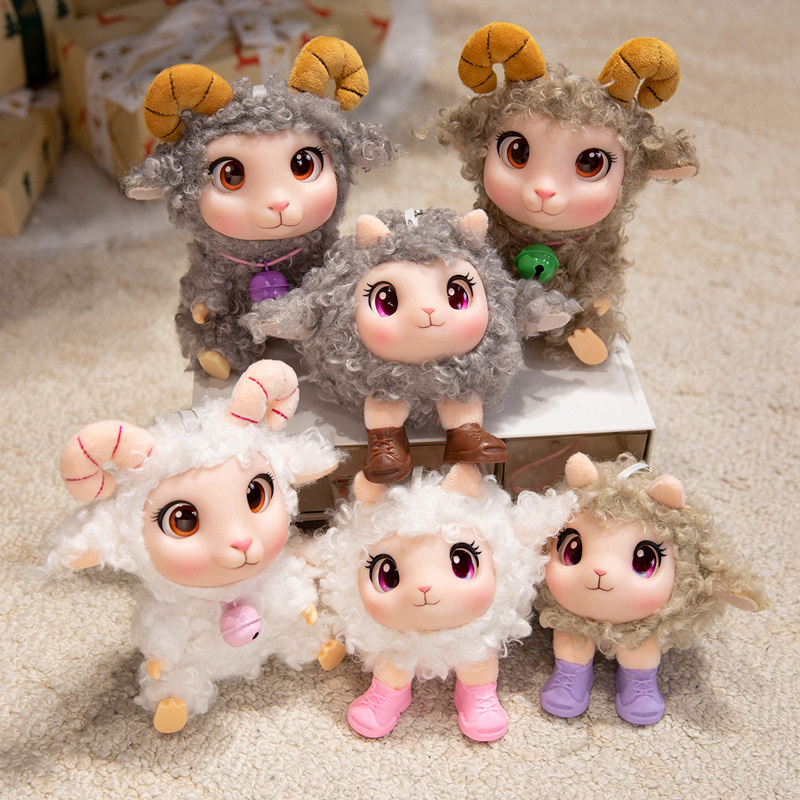 Kids Toys Doll - Kawaii Lam Pluche Speelgoed Zachte Vinyl