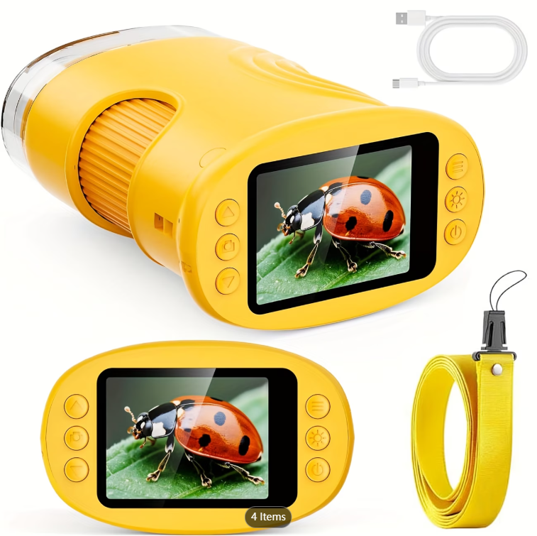 Microscope Kids Science - 1000X Zakmicroscoop voor kinderen met 4K