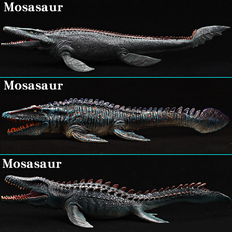 Kids Toys Dinosaur - Prehistorische oceaandinosaurusmodel-actiefiguur - Mosasaurus & Liopleurodon
