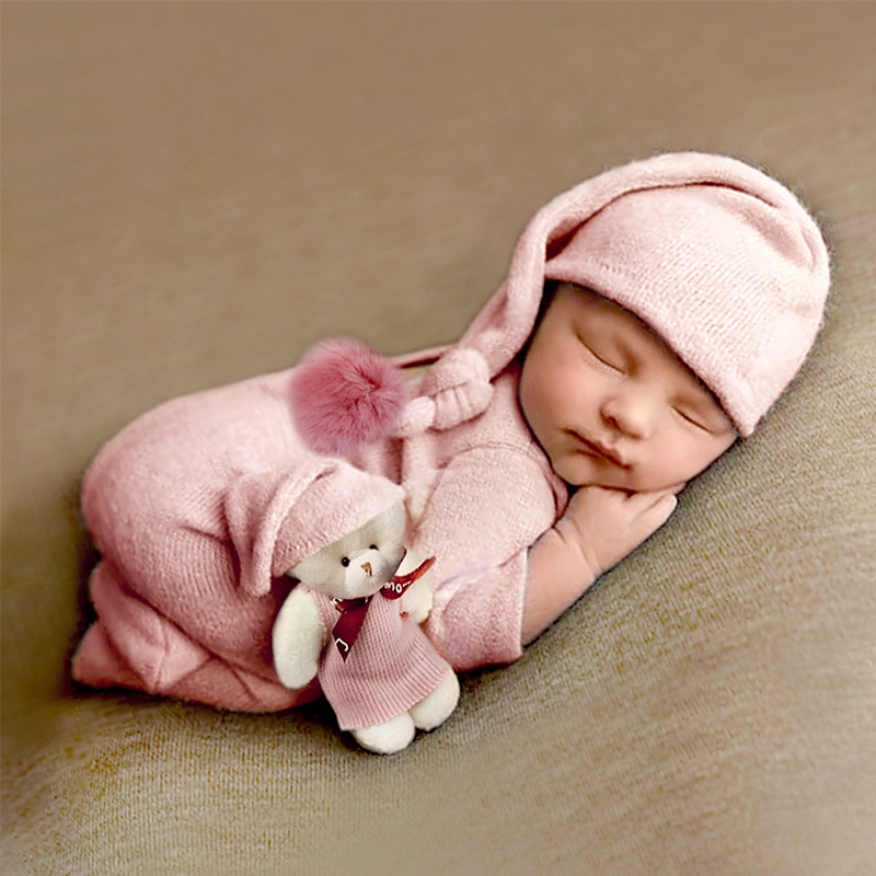 Kids Toys New Born - Ylsteed 3-delige set newborn jumpsuit met