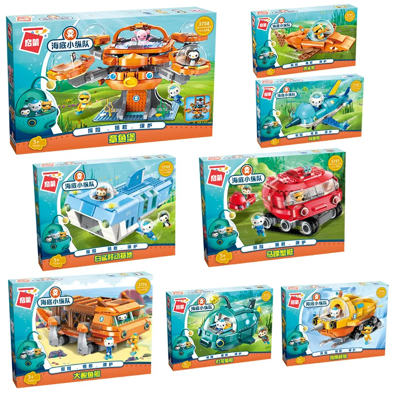 Kids Toys Christmas 2025 - TV Cartoon Octonuts Echte Geautoriseerde Bouwstenen