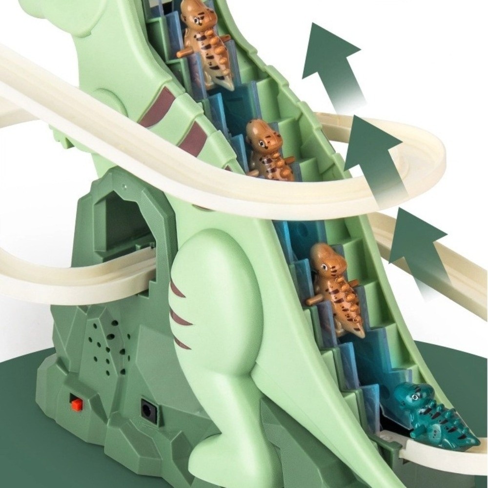 Kids Toys Dinosaur - met lichte muziek Elektrische dinosaurus racebaan