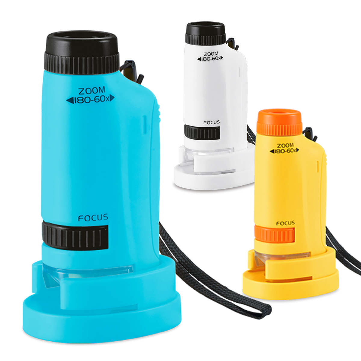 Microscope Kids Science - Minicroscoop Handheld speelgoedsets, microscoop met LED-verlichting