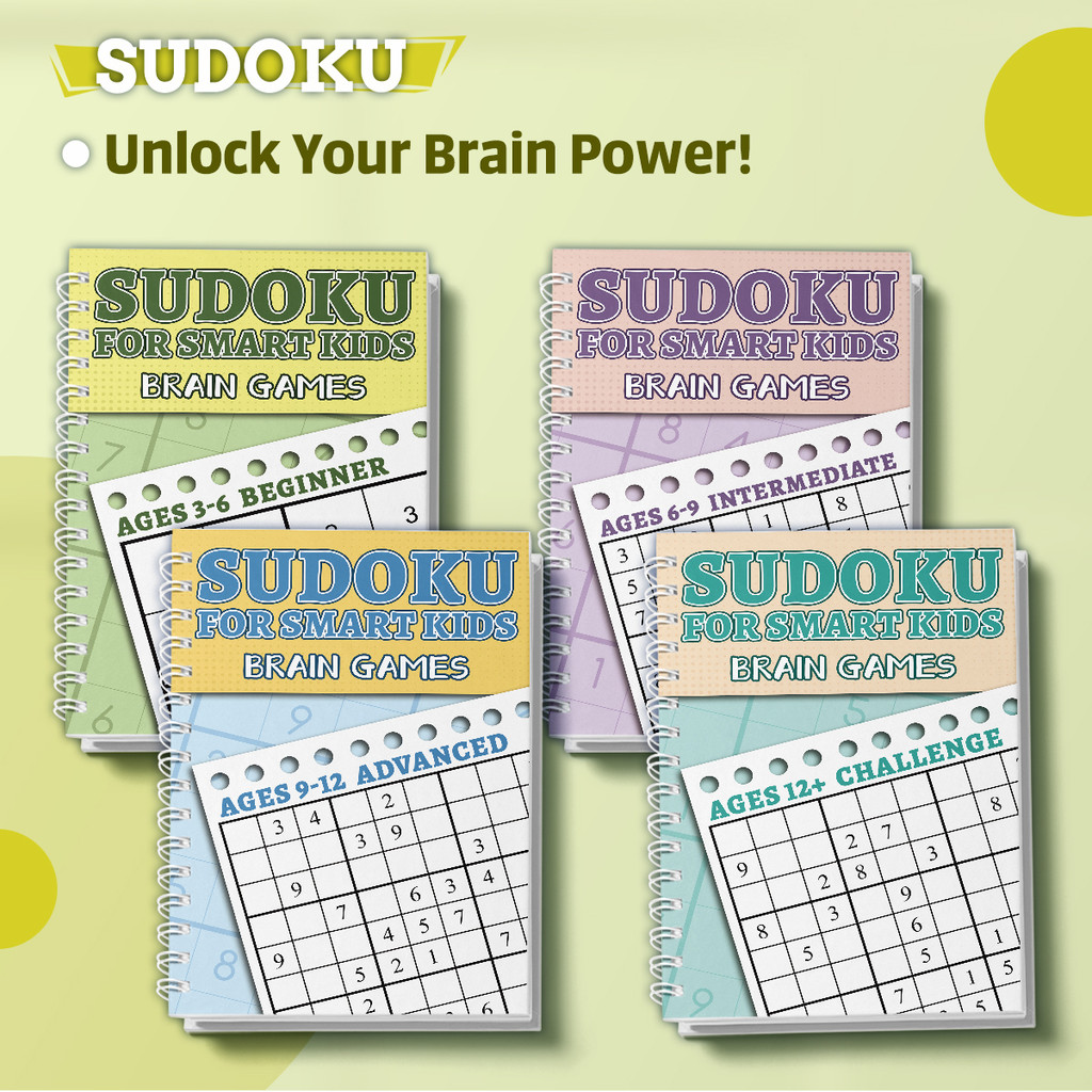 Kids Toys And Games - Sudoku-puzzelboekenset voor kinderen, hersenspellen voor slimme