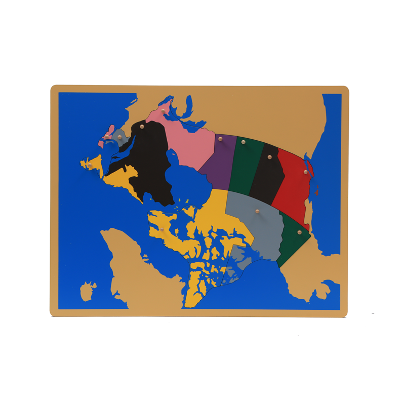Houten kaartpuzzel van Canada  - Kids Toys Canada recensie en prijs