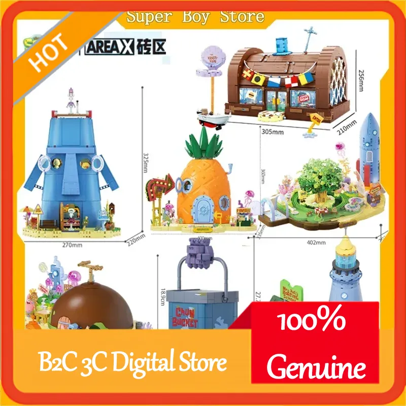 Areax Spongebob Bikini Bottom  - Kids Toys Blocks recensie en prijs