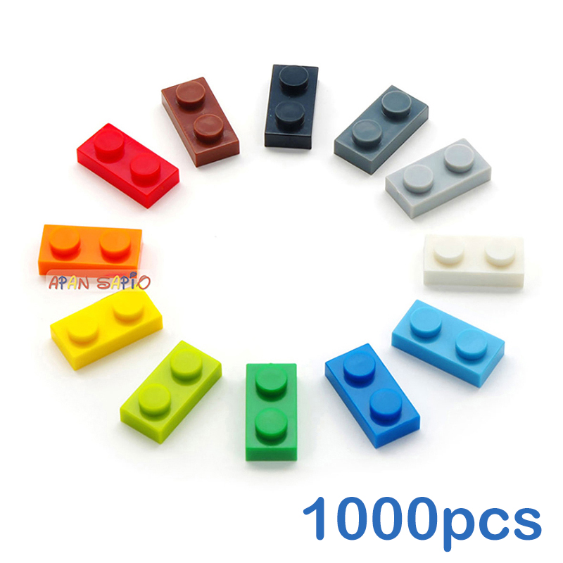1000 stks 1x2 Dots DIY Bouwste - Kids Toys Under 1000 recensie en prijs