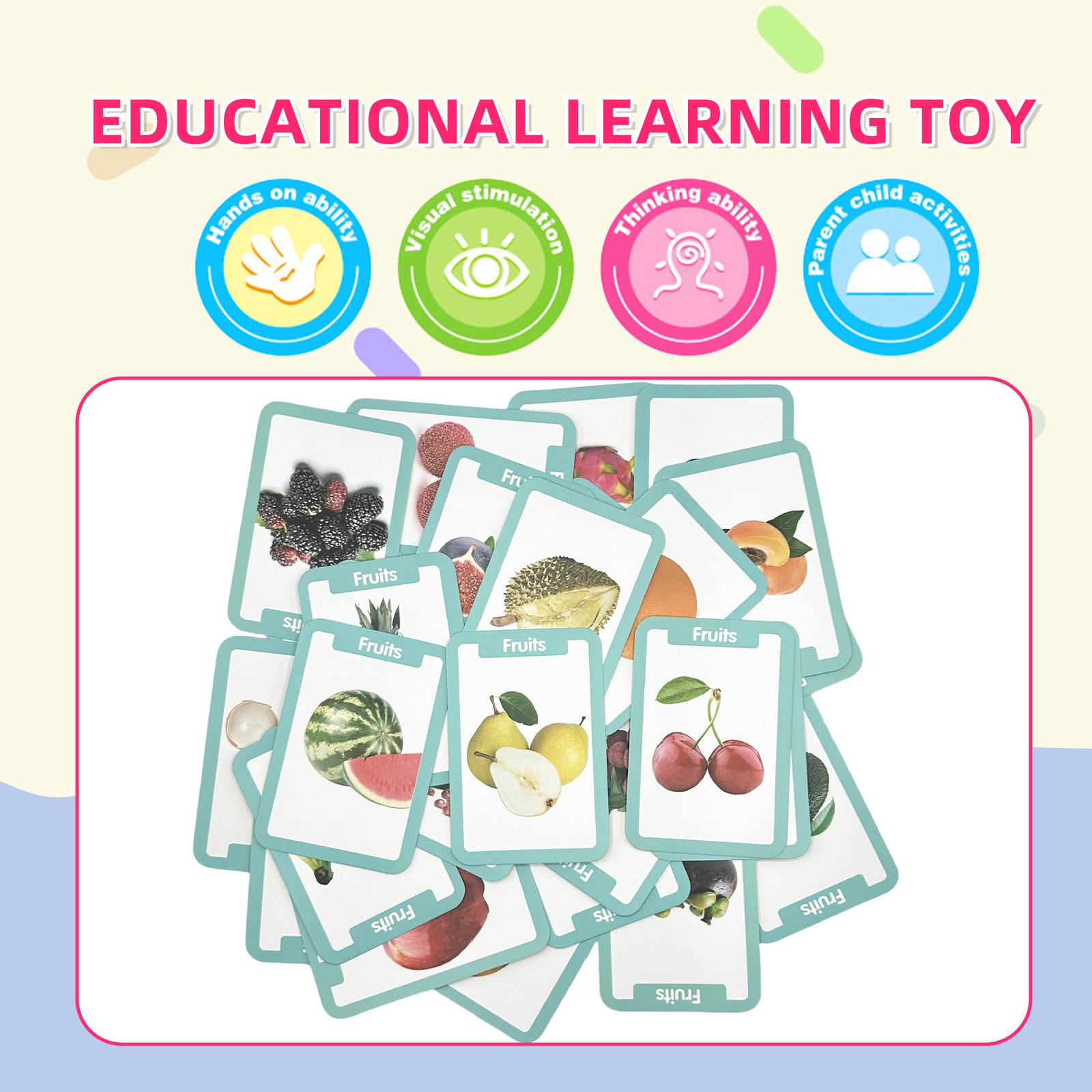 Montessori-leerkaarten voor pe - Educational Flash Card recensie en prijs