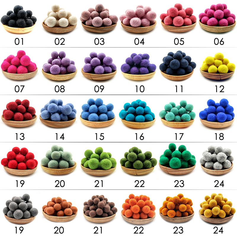 10/30 stks 2 cm Wolvilt Ballen - Kids Toys In Wholesale recensie en prijs