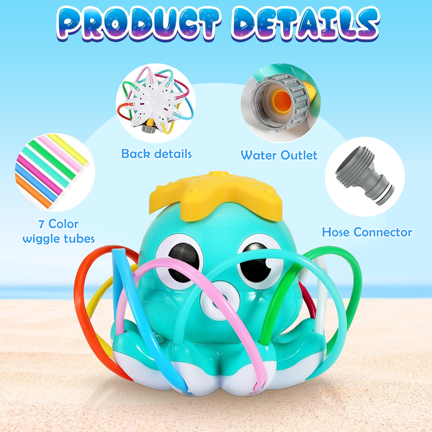 Octopus Sprinkler Waternevel B - Kids Yard Toys recensie en prijs