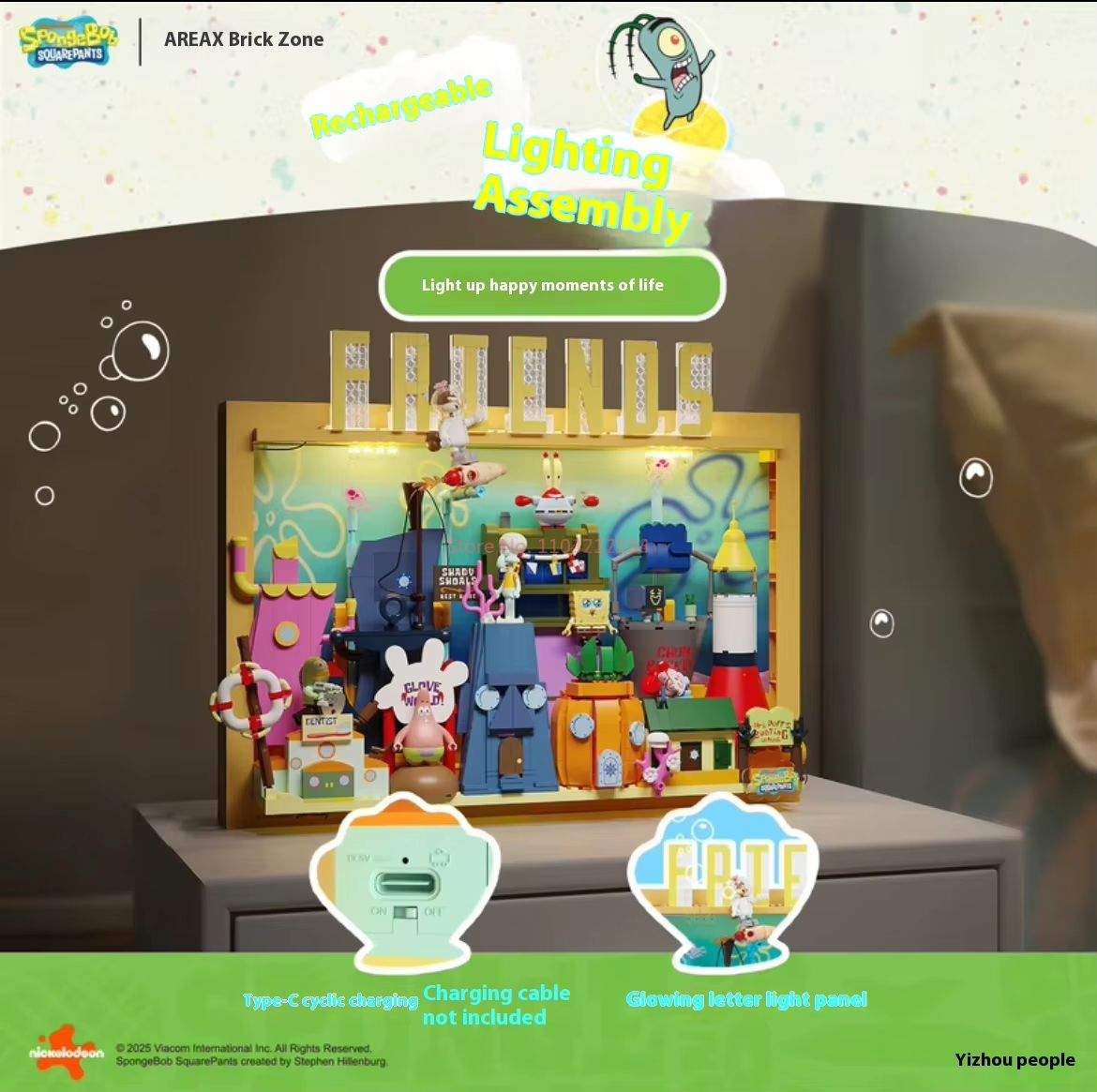 Officiële Area-X Spongebob Squ - Kids Toys Blocks recensie en prijs